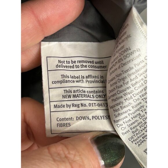 Eddie Bauer Women's coat Sz Medium blue down filled hooded parka winter jacket - Picture 11 of 16